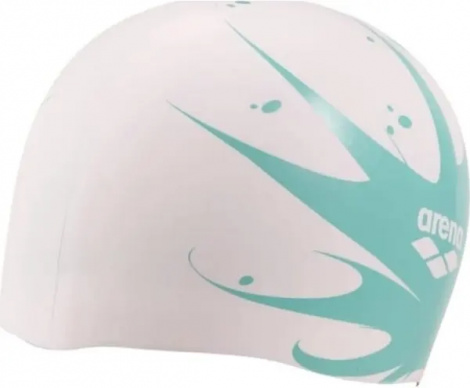Шапочка для плавания Arena REVERSIBLE CAP двусторонняя бело-бирюзово-синяя 003786-102