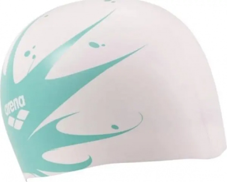 Шапочка для плавания Arena REVERSIBLE CAP двусторонняя бело-бирюзово-синяя 003786-102