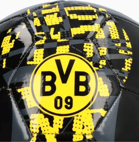 Футбольний м'яч Puma BORUSSIA DORTMUND 24/25 PRE-MATCH чорно-сіро-жовтий