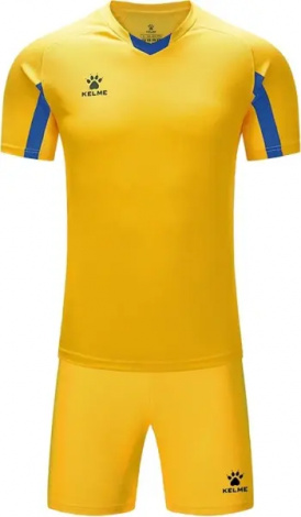 Комплект футбольной формы Kelme LEON желто-синий 7351ZB1129.9714