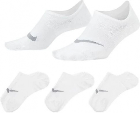Шкарпетки жіночі Nike EVERYDAY PLUS LTWT FOOTIE білі 3 пари SX5277-101