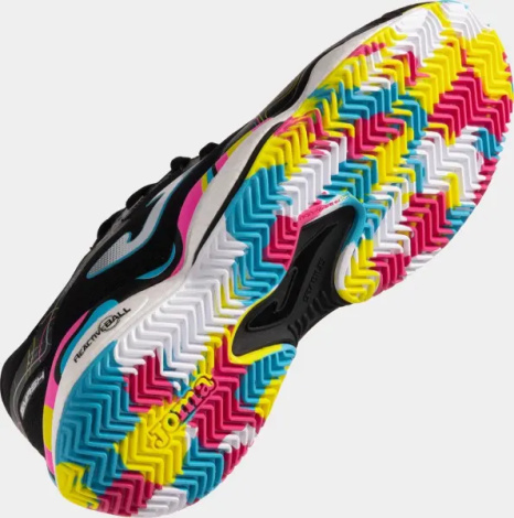 Кроссовки теннисные Joma SMASH черно-голубо-розово-желтые TSMAS2591C