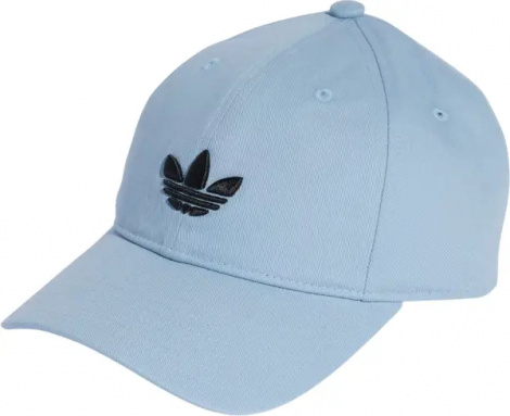 Кепка Adidas ADICOLOR CLASSIC TREFOIL BASEBALL голубая JV7389