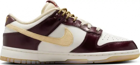 Кроссовки женские Nike DUNK LOW LX темно-коричнево-бежево-белые HV5991-171