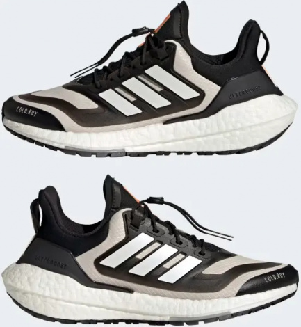 Кросівки бігові жіночі Adidas ULTRABOOST 22 COLD.RDY 2.0 чорно-бежево-білі GX6735