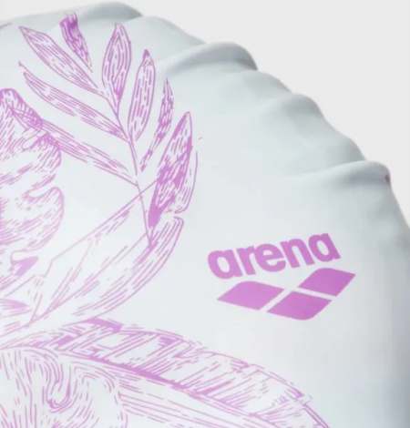 Шапочка для плавания женская Arena SIRENE бело-сиреневая 91440-207