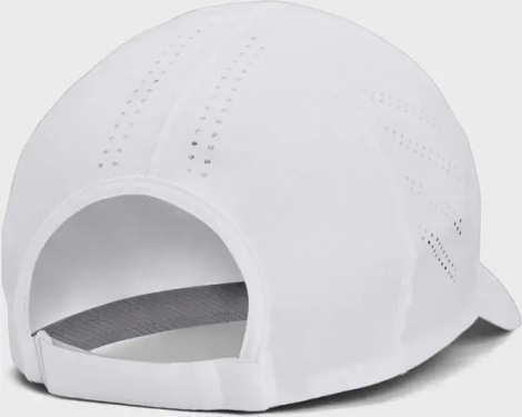 Кепка для бігу жіноча Under Armour ISO-CHILL LAUNCH ADJUSTABLE біла 1383478-100