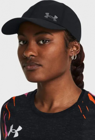 Кепка для бігу жіноча Under Armour ISO-CHILL LAUNCH ADJUSTABLE чорна 1383478-001