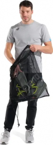 Сумка-мішок Arena ONE GO MESH BAG 40L чорна 010240-100