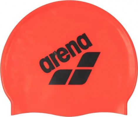 Шапочка для плавання Arena BIG LOGO CAP темно-помаранчево-чорна 009276-204