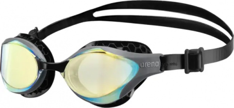 Очки для плавания Arena AIR-BOLD SWIPE MIRROR темно-серо-желтые 006832-100