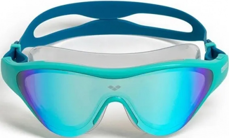 Окуляри для плавання Arena THE ONE MASK MIRROR бірюзово-сині 004308-107