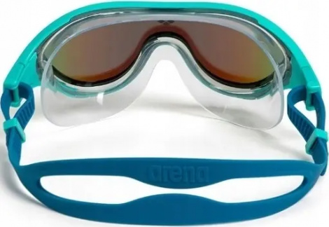 Окуляри для плавання Arena THE ONE MASK MIRROR бірюзово-сині 004308-107