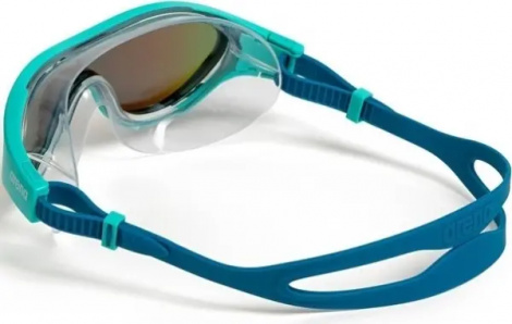 Окуляри для плавання Arena THE ONE MASK MIRROR бірюзово-сині 004308-107