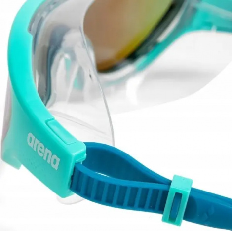 Окуляри для плавання Arena THE ONE MASK MIRROR бірюзово-сині 004308-107