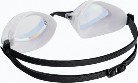 Окуляри для плавання Arena AIR-SPEED MIRROR біло-жовто-чорні 003151-202