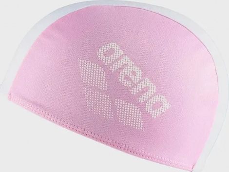 Шапочка для плавання дитяча Arena POLYESTER II KIDS світло-рожево-біла 002491-101