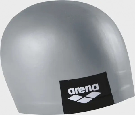 Шапочка для плавання Arena LOGO MOULDED CAP срібно-чорна 001912-202