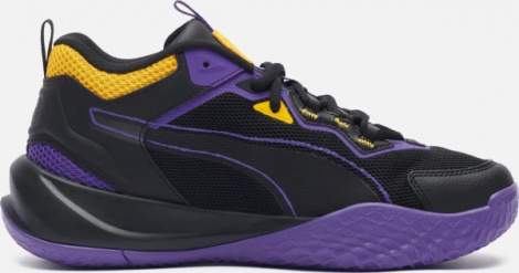 Кроссовки Puma PLAYMAKER 2023 черно-фиолетово-желтые 39233008