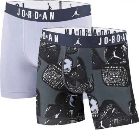 Труси (боксерки) Nike AIR JORDAN FLIGHT MVP 2-PACK BOXER BRIEFS світло-сірі, темно-сірі (2 штуки) JM0744-G0T