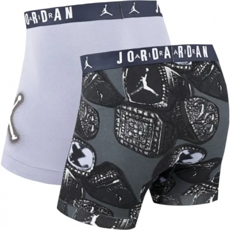 Труси (боксерки) Nike AIR JORDAN FLIGHT MVP 2-PACK BOXER BRIEFS світло-сірі, темно-сірі (2 штуки) JM0744-G0T