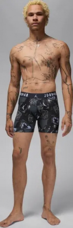 Труси (боксерки) Nike AIR JORDAN FLIGHT MVP 2-PACK BOXER BRIEFS світло-сірі, темно-сірі (2 штуки) JM0744-G0T