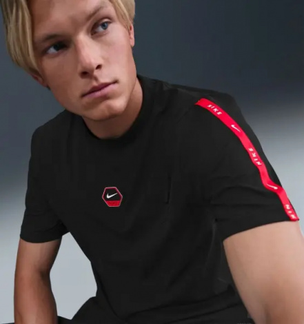 Футболка Nike DRI-FIT черно-красная IH4288-010