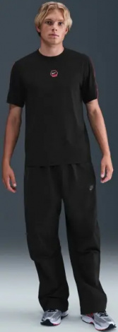 Футболка Nike DRI-FIT черно-красная IH4288-010