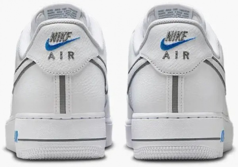 Кросівки Nike AIR FORCE 1 '07 біло-сіро-блакитні IB7677-100