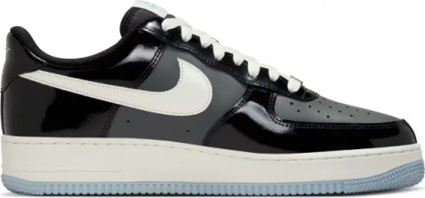 Кросівки Nike AIR FORCE 1 '07 чорно-біло-блакитні IB7676-001