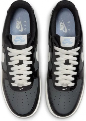 Кросівки Nike AIR FORCE 1 '07 чорно-біло-блакитні IB7676-001