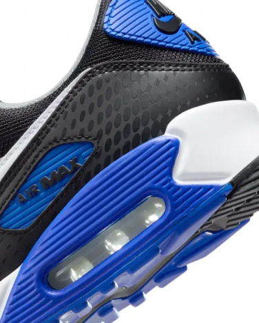Кроссовки Nike AIR MAX 90 серо-черно-синие IB7672-001