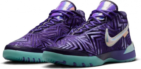 Кросівки баскетбольні Nike LEBRON NXXT GENISUS QS фіолетово-темно-фіолетово-блакитні IB1272-501