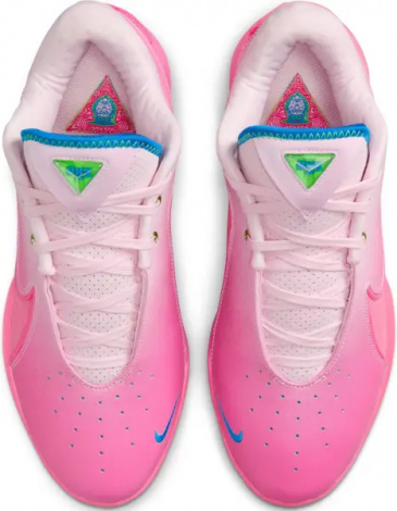 Кросівки баскетбольні Nike LEBRON XXII SN рожево-синьо-зелені HV8455-600