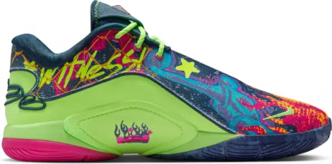 Кросівки баскетбольні Nike LEBRON XXII BW синьо-рожево-салатові HV8451-400