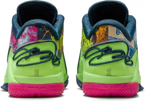 Кросівки баскетбольні Nike LEBRON XXII BW синьо-рожево-салатові HV8451-400