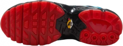 Кросівки підліткові Nike AIR MAX PLUS (GS) блакитно-чорно-червоні HV2884-400
