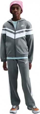 Спортивний костюм підлітковий Nike SPORTSWEAR DRI-FIT HOODED сіро-білий HQ9316-084