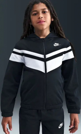 Спортивний костюм підлітковий Nike SPORTSWEAR DRI-FIT HOODED чорно-білий HQ9316-010
