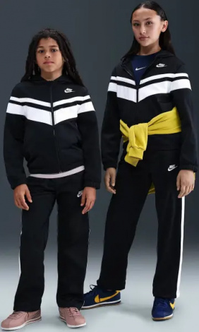 Спортивний костюм підлітковий Nike SPORTSWEAR DRI-FIT HOODED чорно-білий HQ9316-010