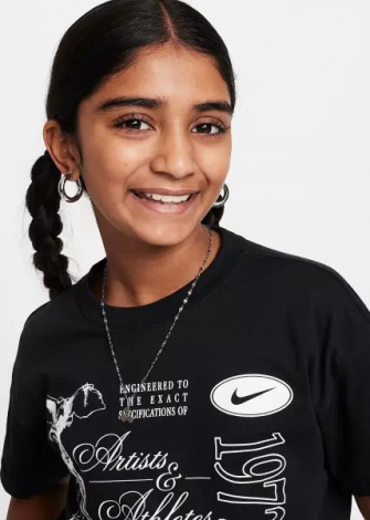Футболка подростковая Nike SPORTSWEAR DANCE черная HM6306-010
