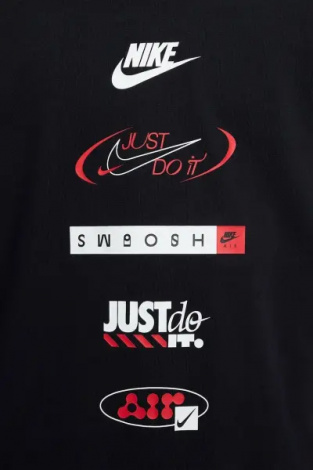 Футболка підліткова Nike SPORTSWEAR LOGOS чорна HM5662-010