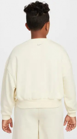 Світшот підлітковий Nike SPORTSWEAR CLUB FRENCH TERRY кремовий HJ3373-113