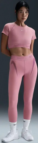 Лосини жіночі Nike PRO DRI-FIT MID-RISE 7/8 GRAPHIC рожеві HJ1219-699