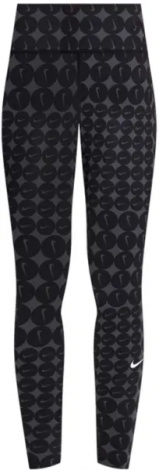 Легінси підліткові Nike ONE DRI-FIT HIGH-WAISTED чорно-темно-сірі HF8228-010