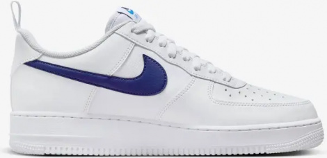 Кроссовки Nike AIR FORCE 1 '07 бело-темно-синие HF3836-100