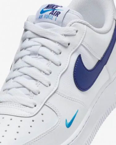 Кроссовки Nike AIR FORCE 1 '07 бело-темно-синие HF3836-100