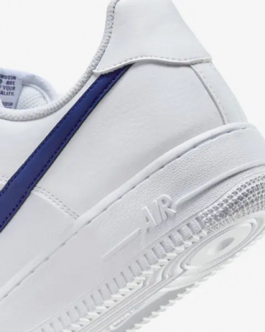 Кроссовки Nike AIR FORCE 1 '07 бело-темно-синие HF3836-100
