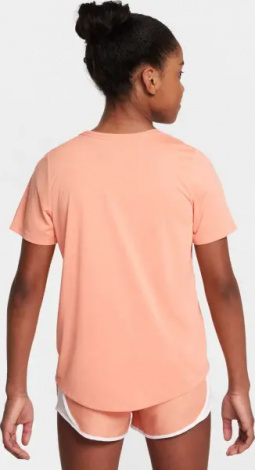 Футболка подростковая Nike ONE FITTED DRI-FIT персиковая FZ5600-844