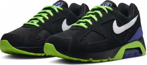 Кросівки Nike AIR 180 QS чорно-салатово-сині FZ3058-001